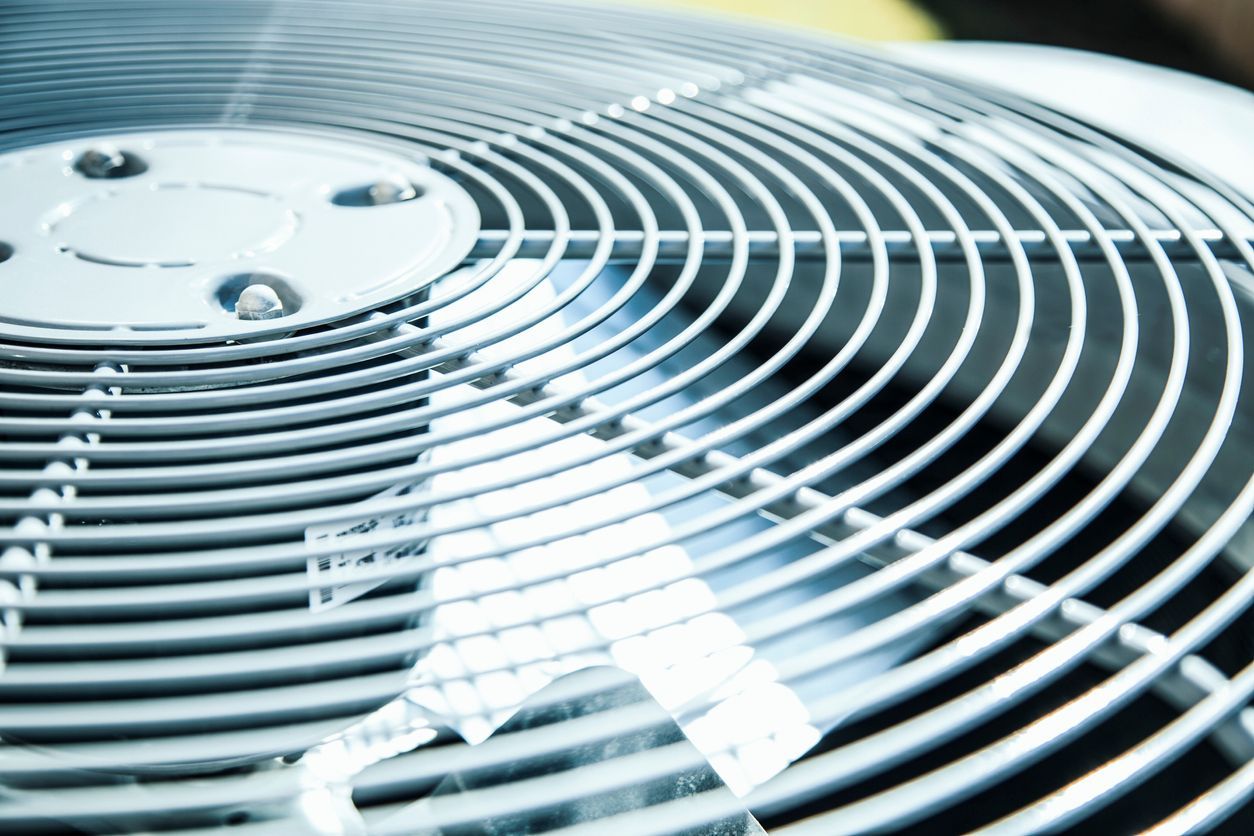 a close up of the inside of an air conditioner .