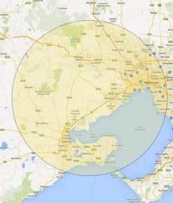 Map — Melbourne, VIC — Youings Electrical Services