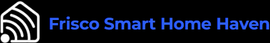 A logo for Frisco Smart Home Haven with a house on it