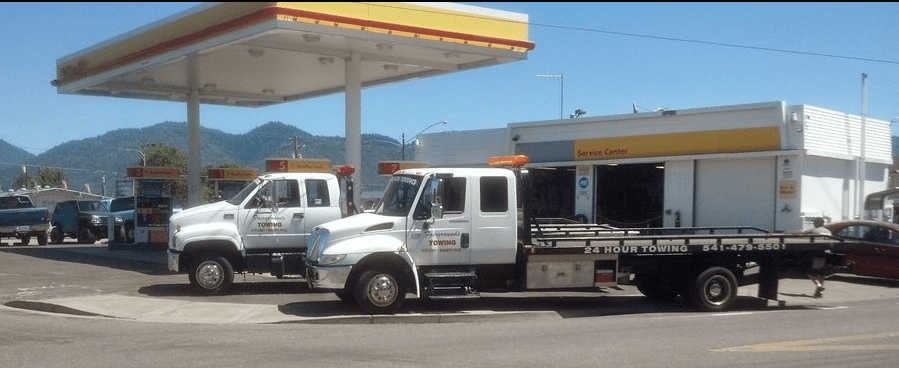 Truck at Gas Station — Grants Pass, OR — Fairgrounds Towing & Fuel LLC
