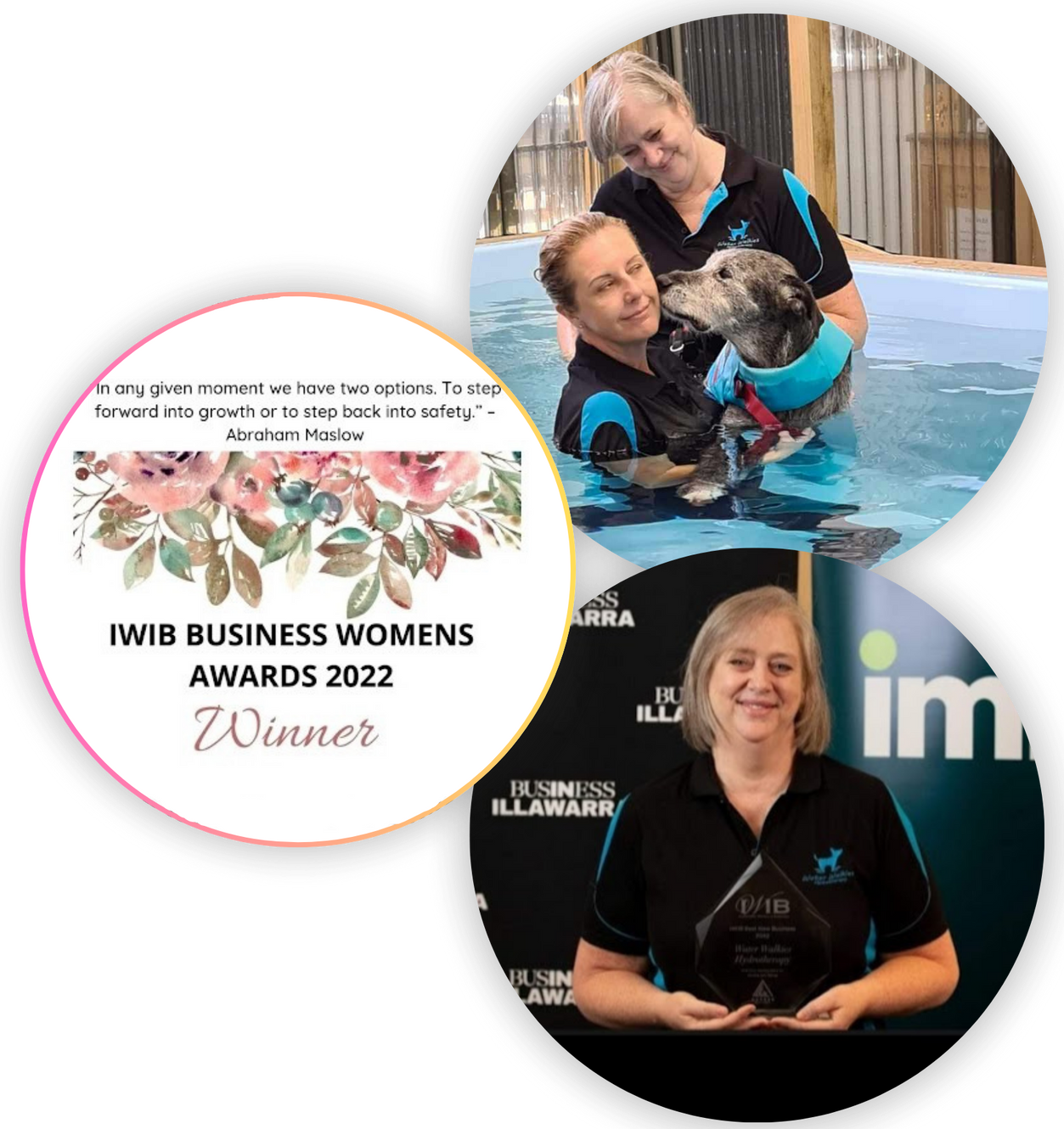 Winners of the Business Woman's Awards 2022 Water Walkies Owners