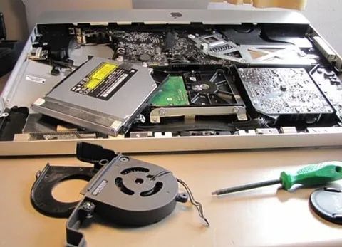 Opened Laptop