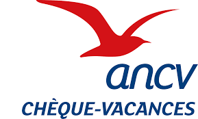 Logo chèque-vacances ancv avec un oiseau dessus