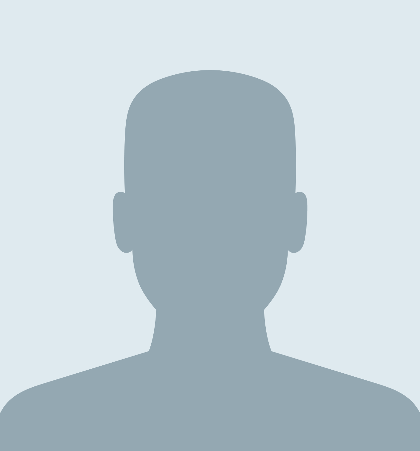 A silhouette of a man 's head on a white background.