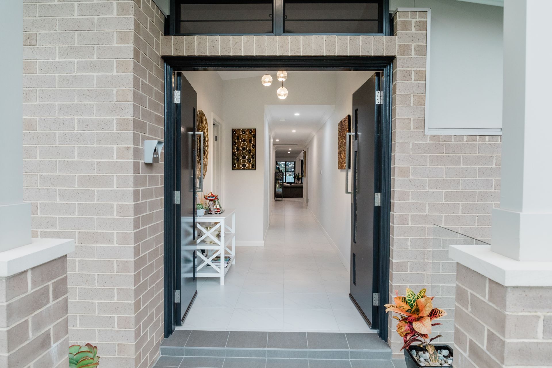 House Entry With Large Double Doors  — Custom Home Builders in the Hunter Valley