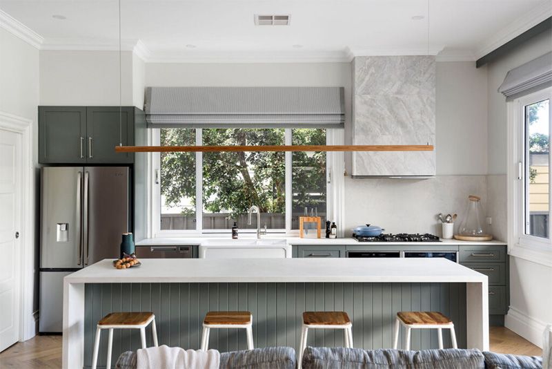 Kitchen Island With a Breakfast Bar — Custom Home Builders in the Hunter Valley
