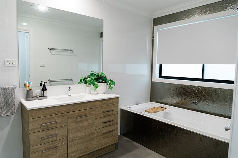 Stylishly Renovated Bathroom — Custom Home Builders in the Hunter Valley