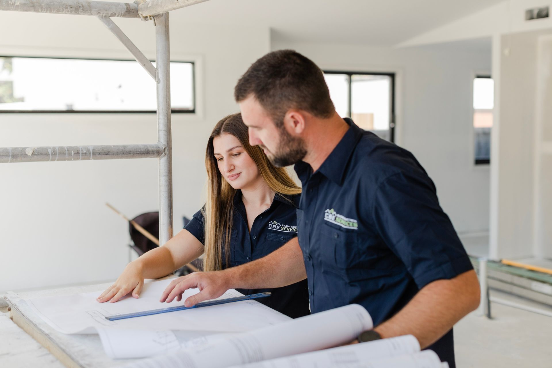 Looking Down The Hallway of a Modern Home — Custom Home Builders in the Hunter Valley