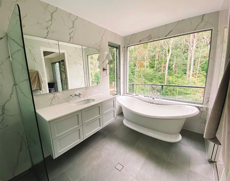 Stunning Modern Bathroom Design — Custom Home Builders in the Hunter Valley