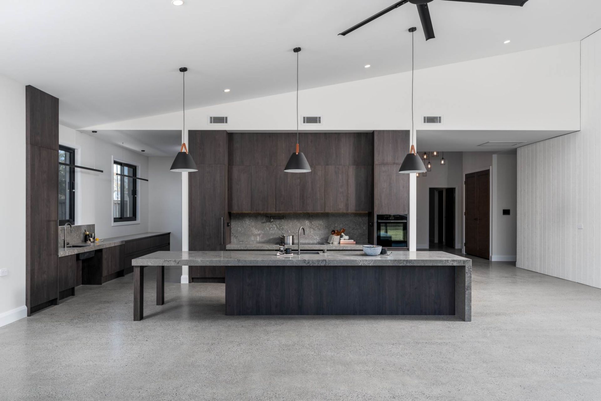 Kitchen With Marble Countertop — Custom Home Builders in the Hunter Valley