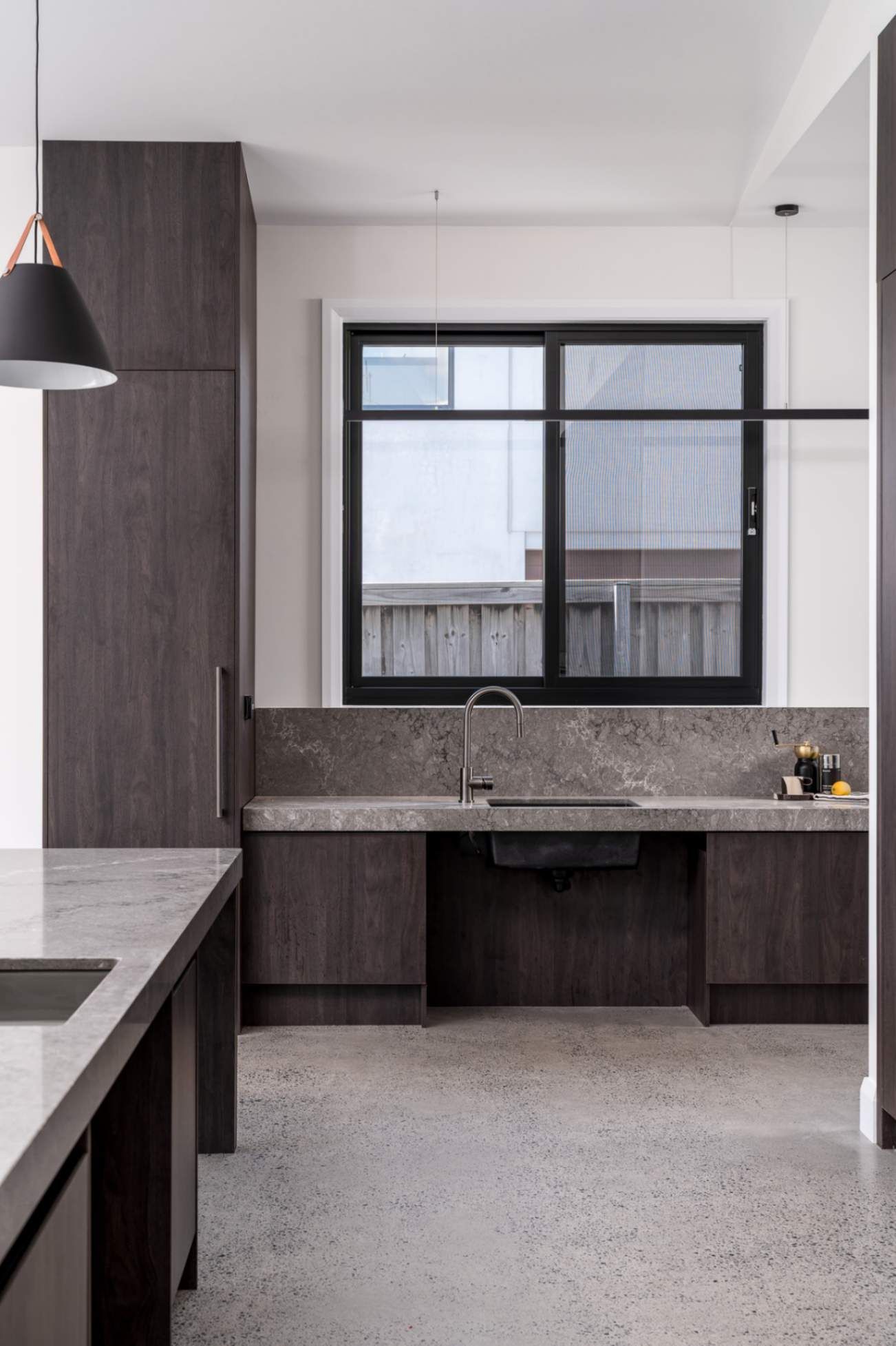 Kitchen With A Large Window — Custom Home Builders in the Hunter Valley