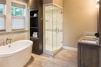 Bathroom Remodeling —  Bathroom in Luxury Home in  Holden, MA