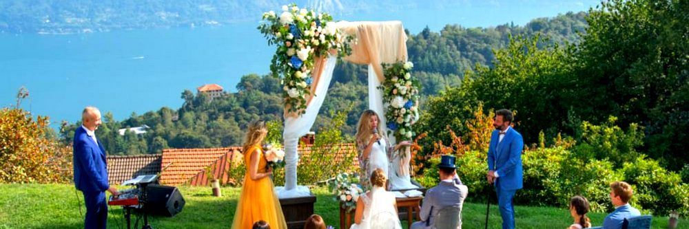 Cristina Wedding Celebrant. Civil Union Celebrant on Lake Maggiore.
