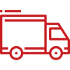 A red delivery truck icon.