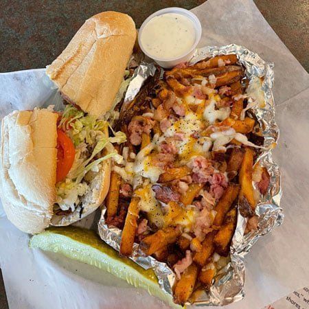 Sandwich Sub With Loaded Fries