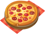 Pizza with Red Blanket Icon