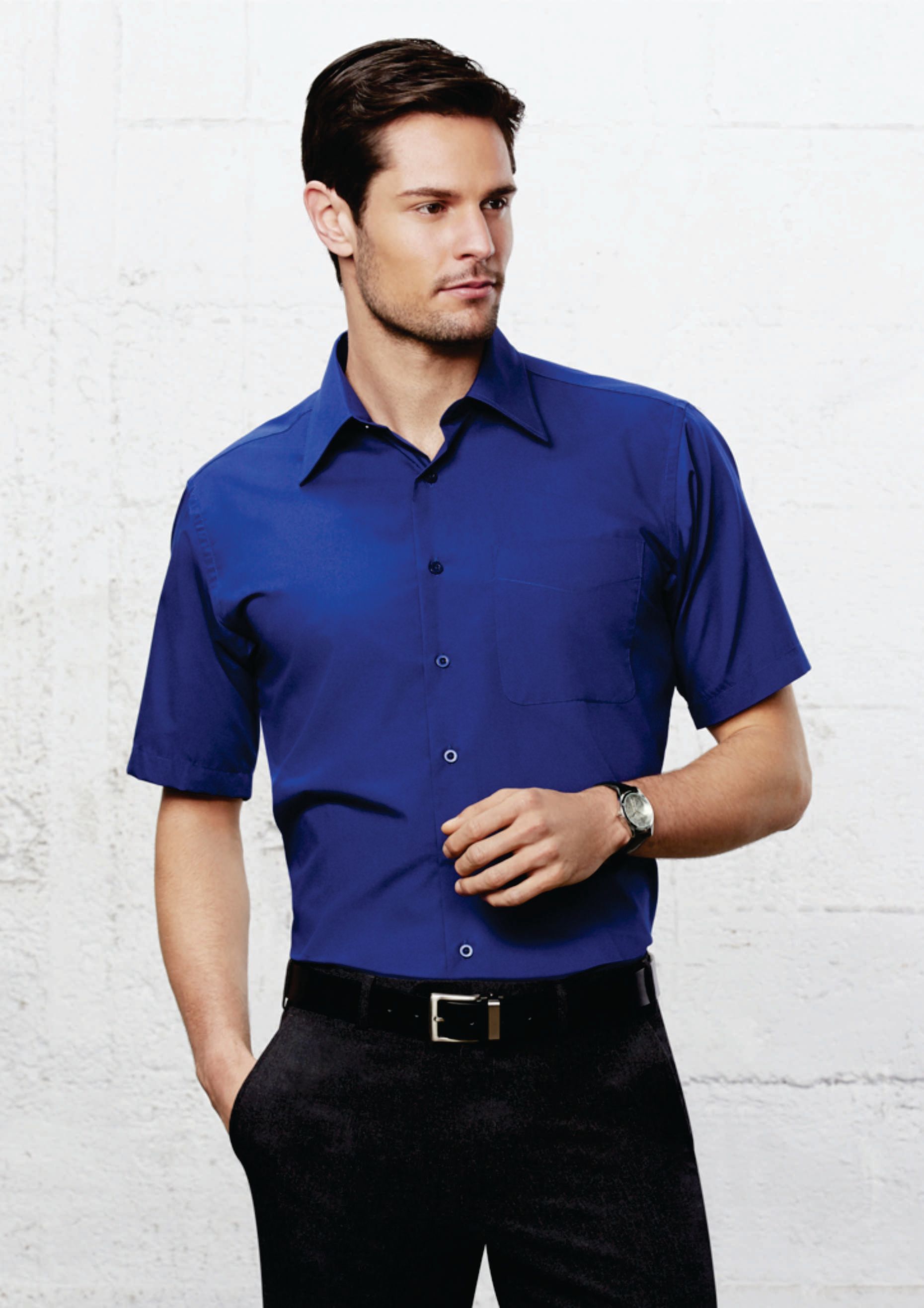 Man Wearing Corporate Shirt — Uniforms2U in Leumeah, NSW