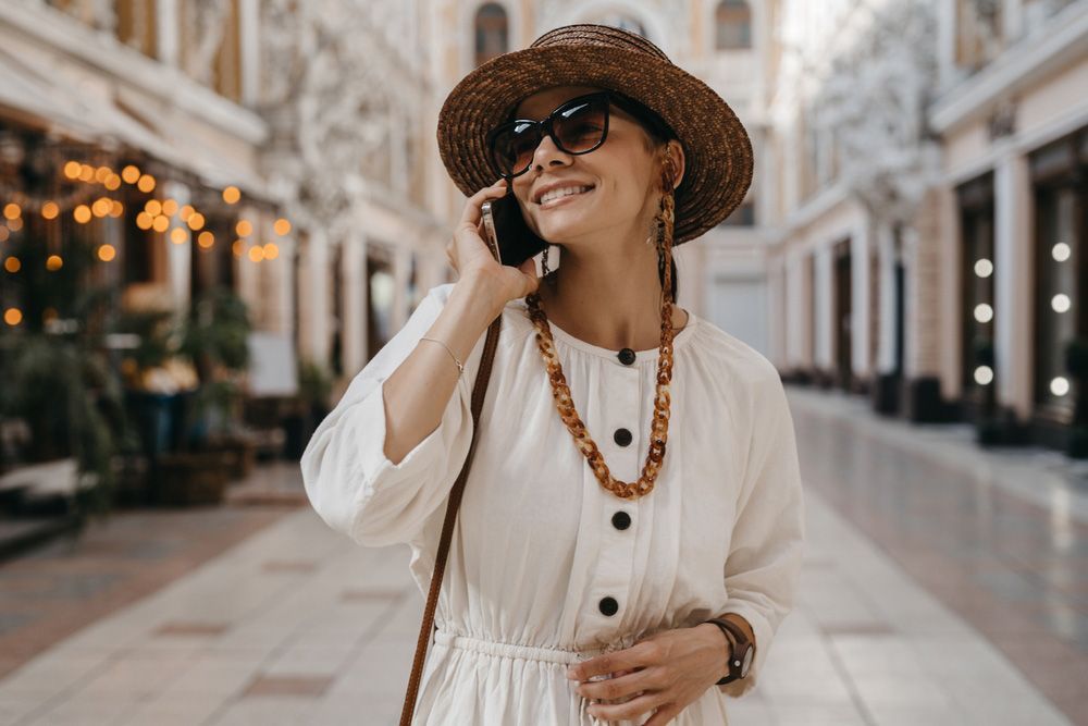 Woman in White Dress and Straw Hat — Uniforms2U in Blacktown, NSW