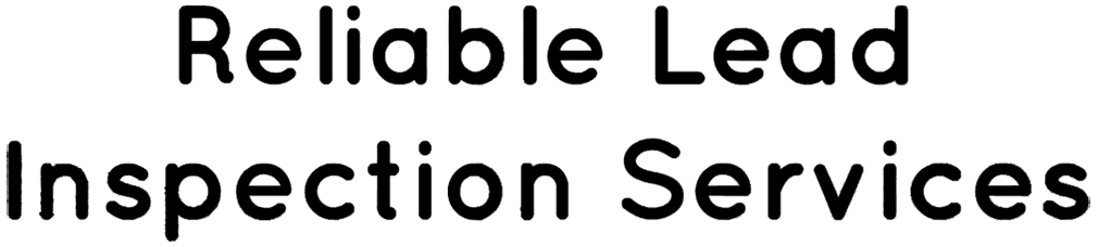 A black and white logo for reliable lead inspection services