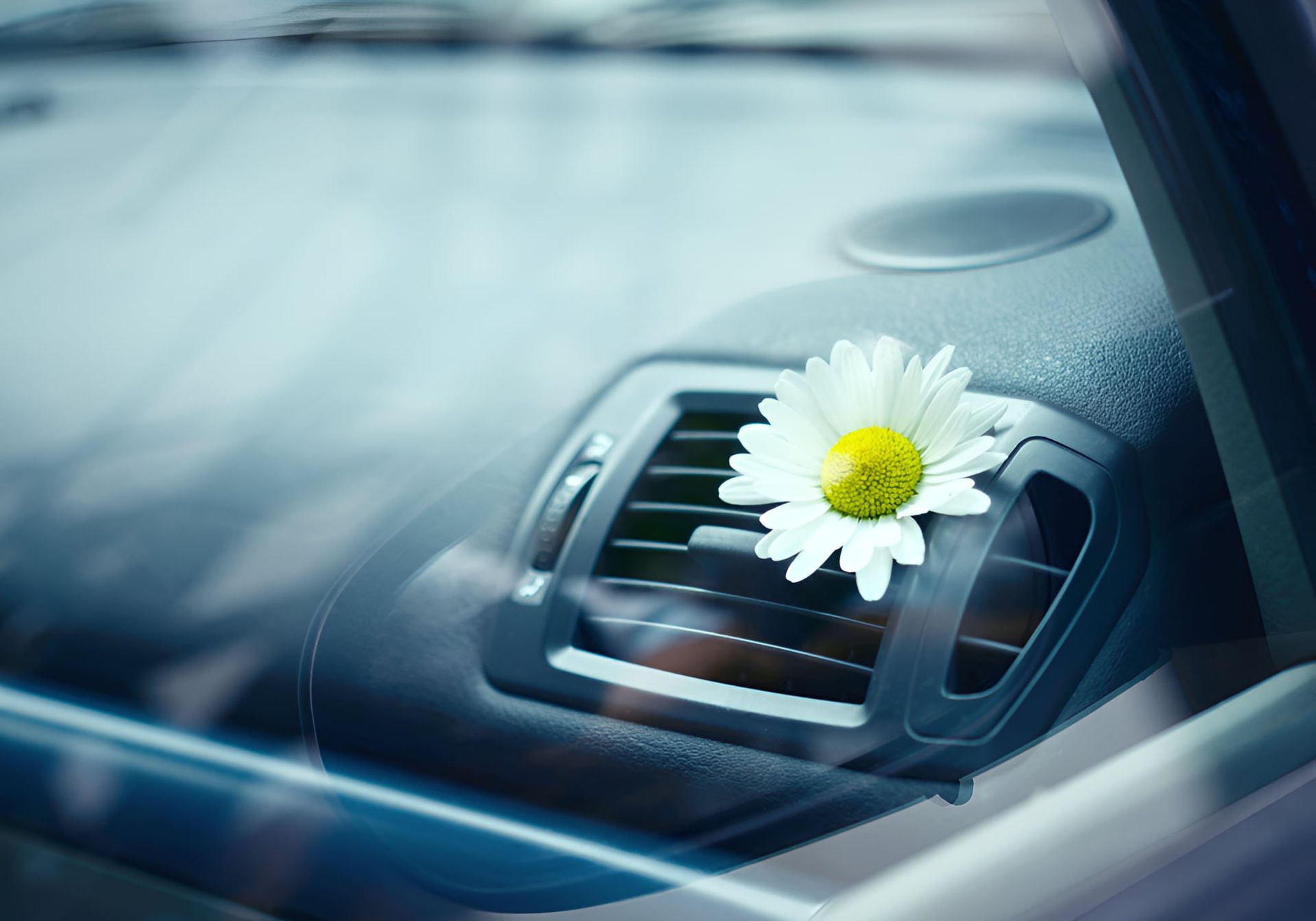 An Aircon On The Dashboard Of The Car — Lismore Tecnicair In South Lismore, NSW
