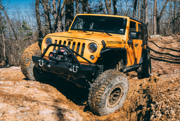 Custom lifted offroad 4x4 with off-road modifications at Axleboy Offroad.