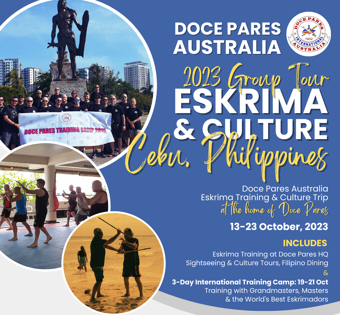 Eskrima Training & Culture Trip Cebu, Philippines 2023