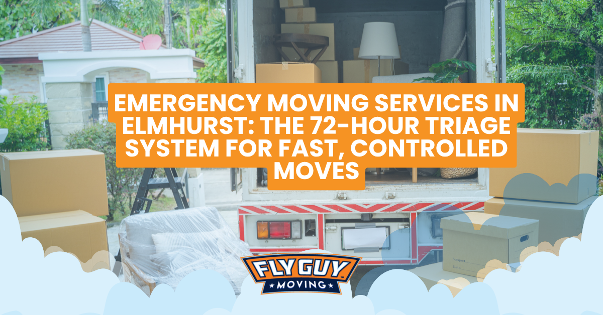Emergency moving services in Elmhurst using a 72 hour triage system for fast organized relocation