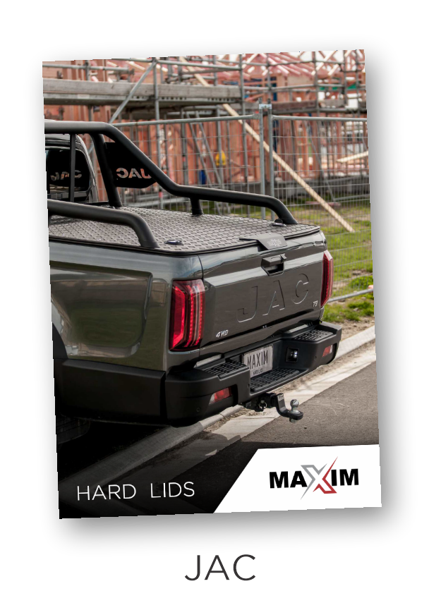 JAC MAXIM Hard Lid Brochure Cover with Sports bar