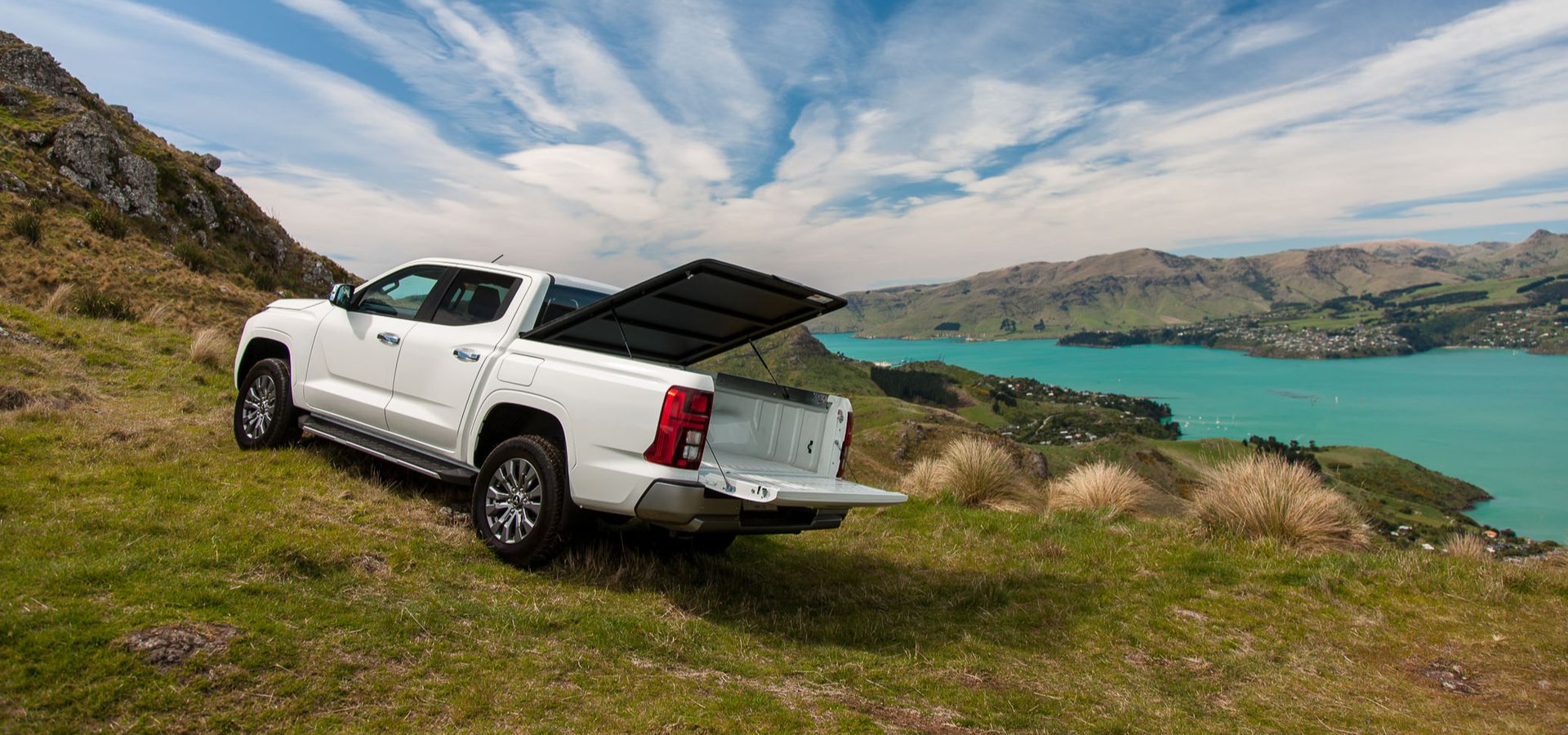 Mitsubishi Triton with MAXIM Hard Lid in the outdoors.