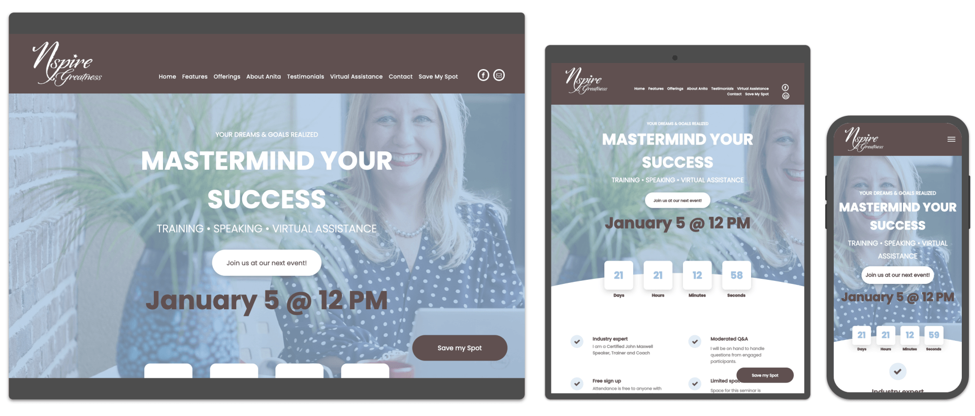 A woman is sitting at a table with a tablet and a cell phone.