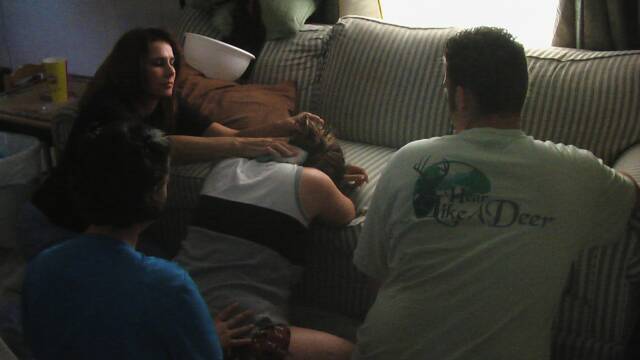 mother in labor at Heavenly Hands Birthing Center