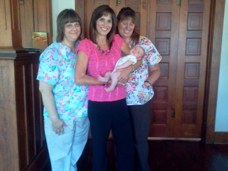 midwives with mother and newborn - Heavenly Hands Birthing Center