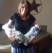 tina with twins born at Heavenly Hands Birthing Center