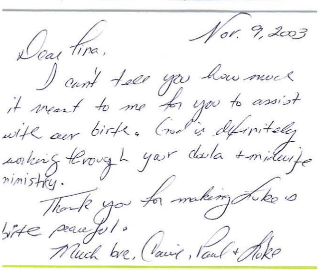 TESTIMONIALS: heavenly hands birthing center - Rockwall TX