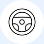 An icon of a steering wheel