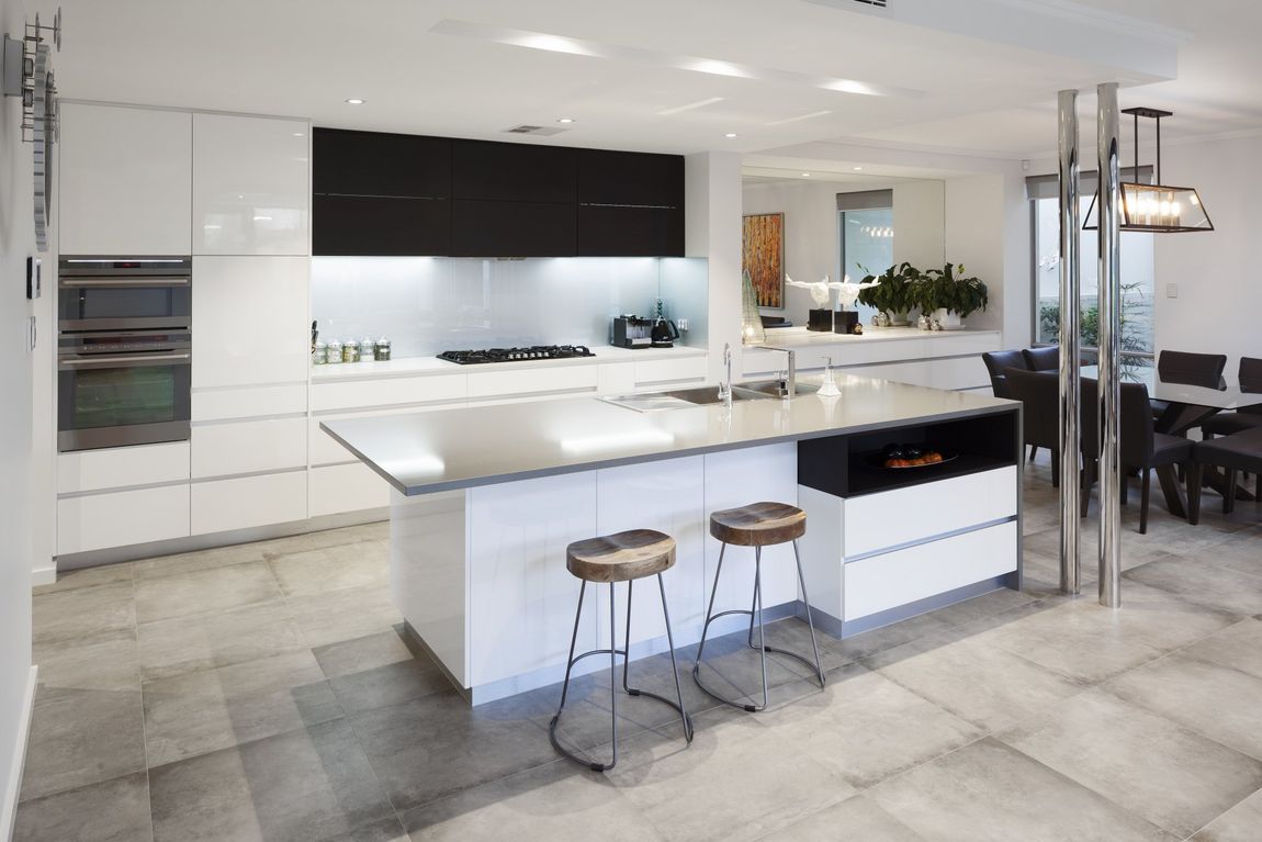 Beautiful white kitchen installation in Perth