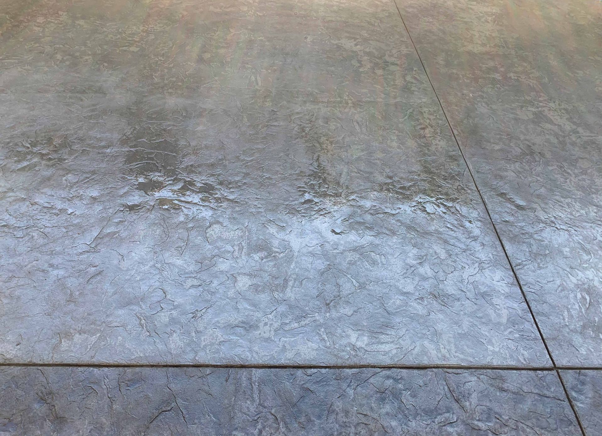 a close up of a concrete floor with a few lines on it 
Portland OR