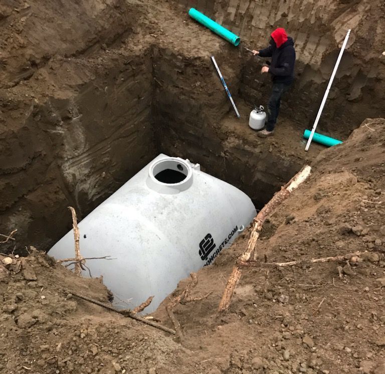 cistern tank excavation and install company calgary