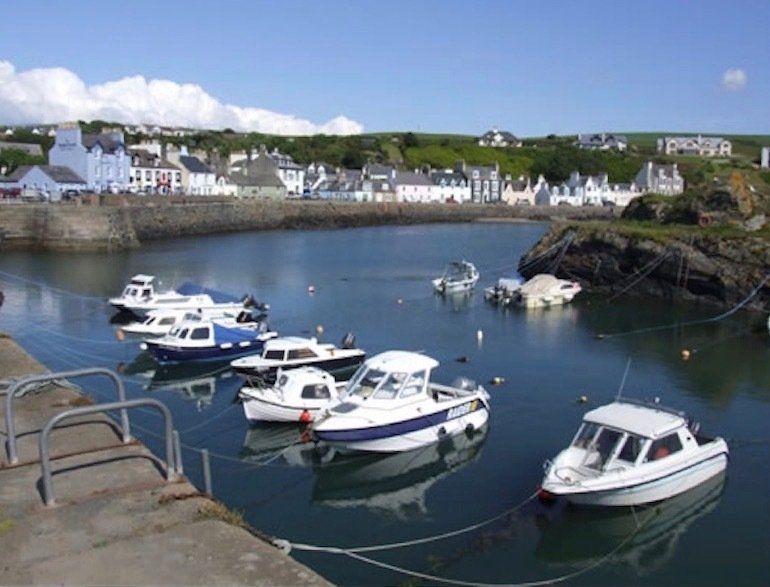 The picturesque harbour at Portpatrick, Dumfries and Galloway, Scotland