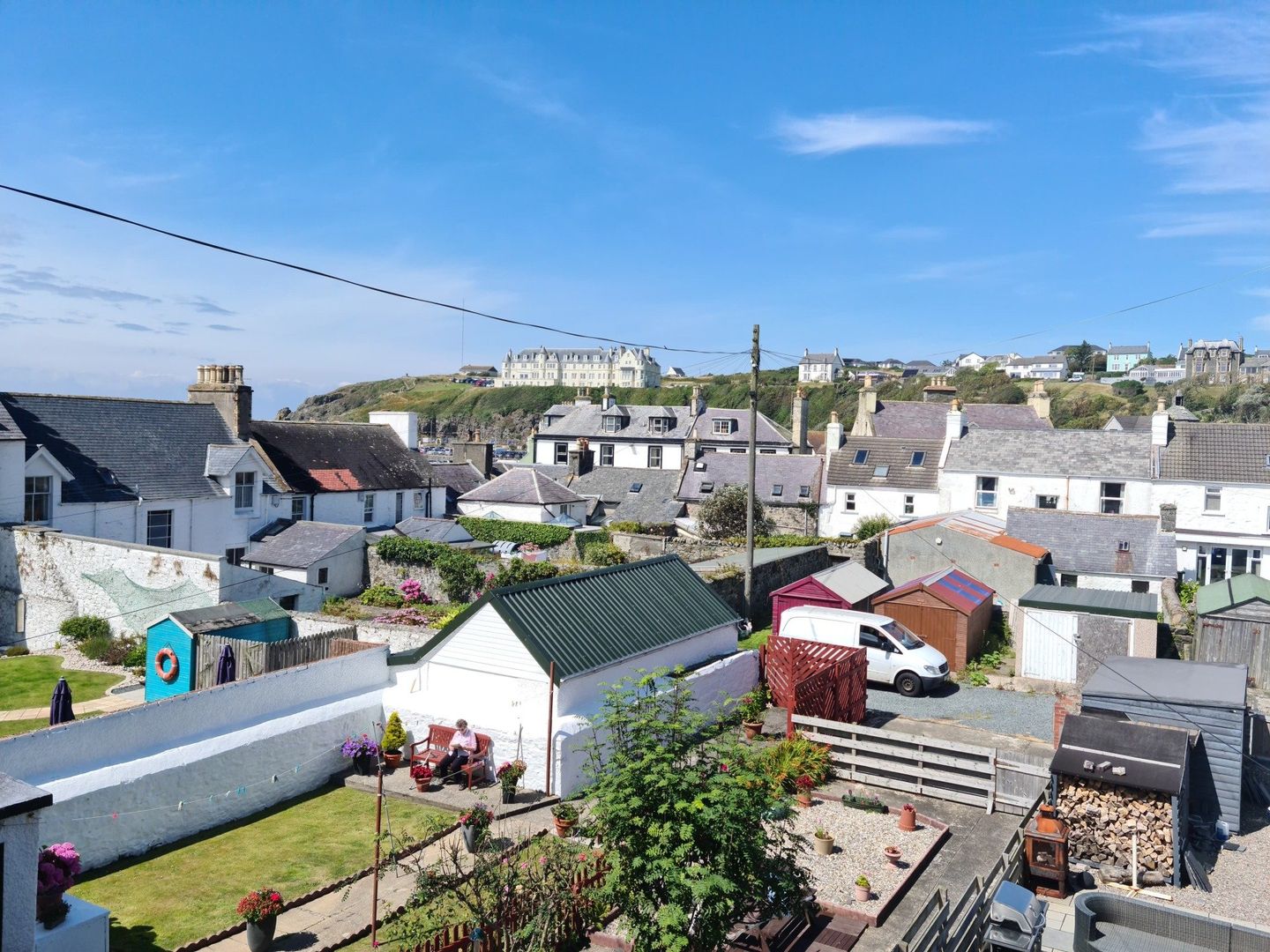 View over the village of Portpatrick SW Scotland