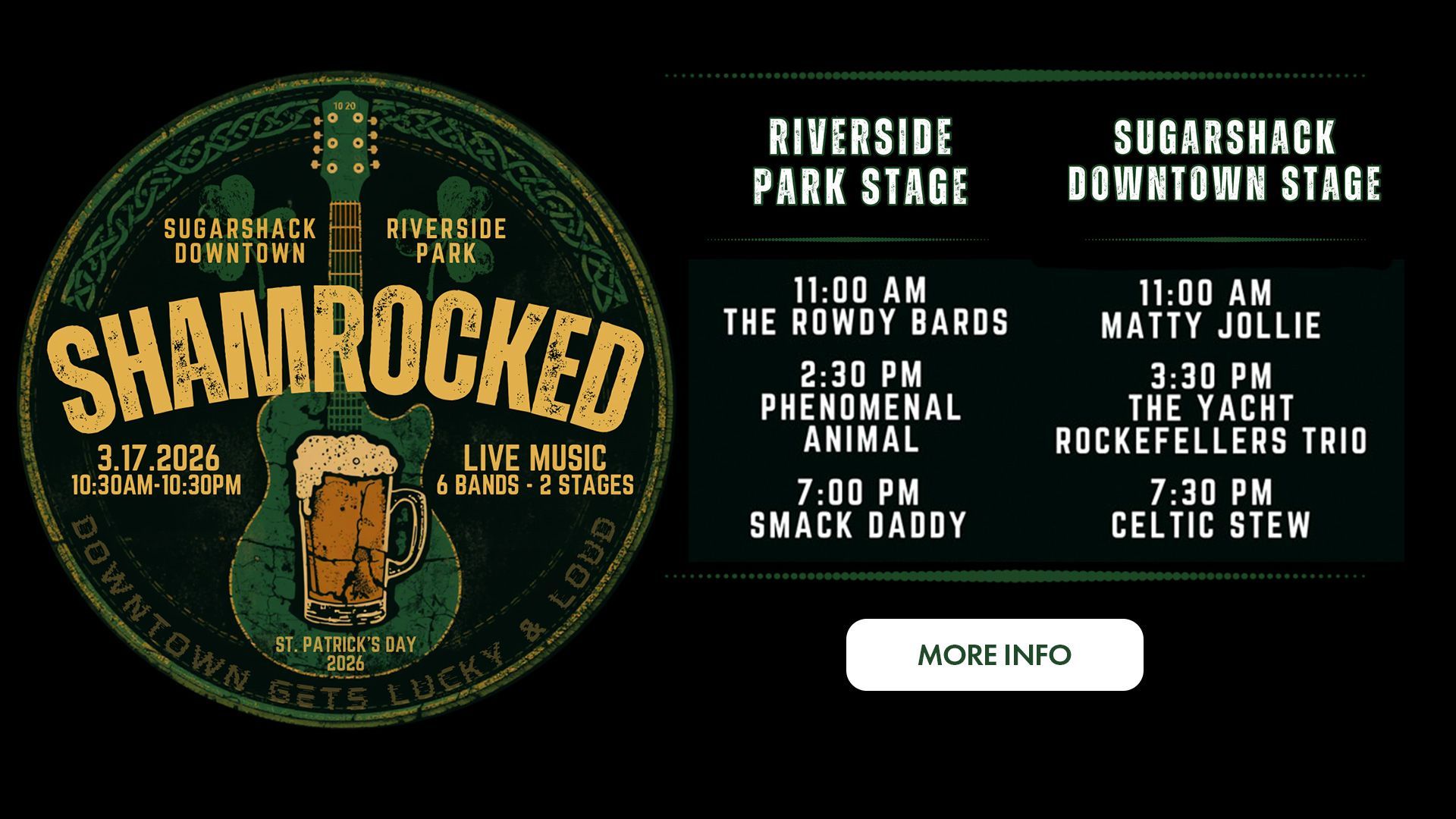 ShamROCKed at Sugarshack Downtown