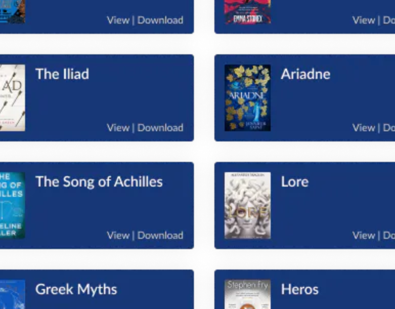 A screenshot of a book called the song of achilles