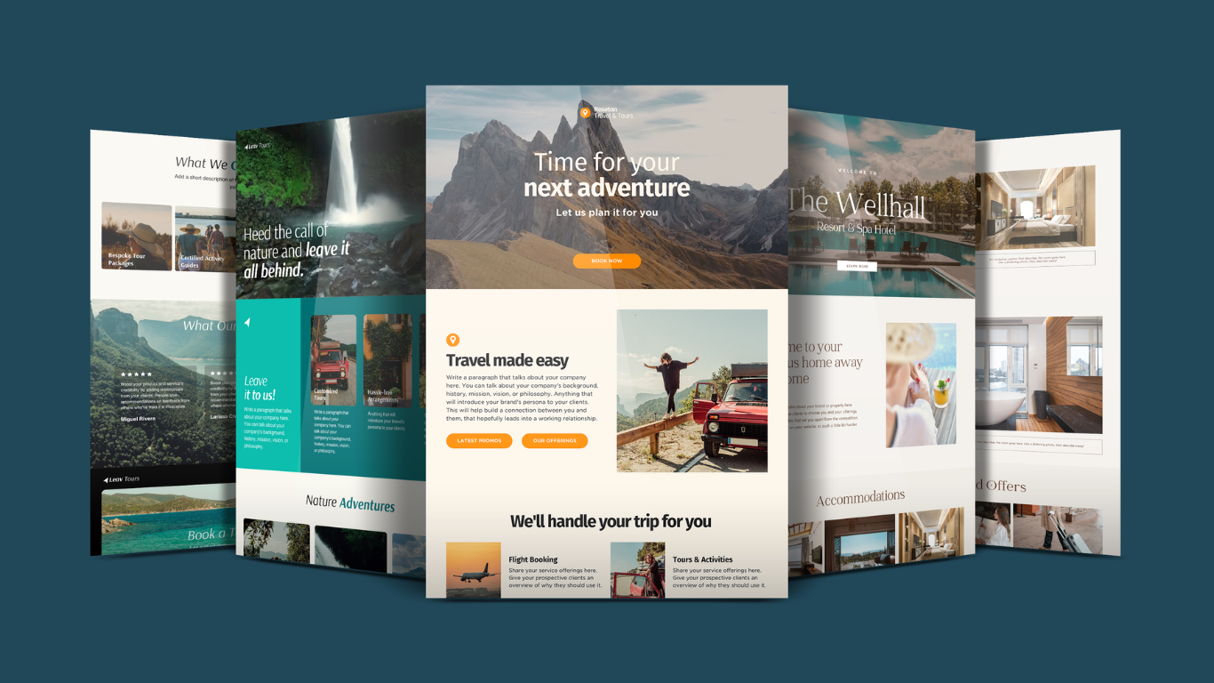 A bunch of brochures are sitting on top of each other on a table.