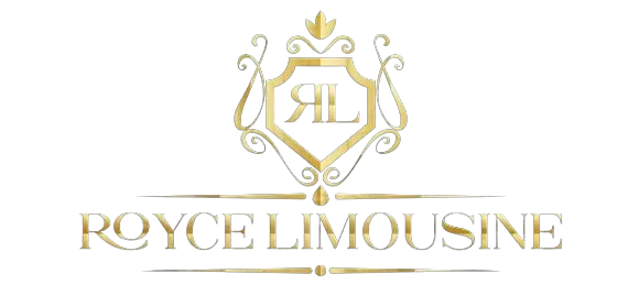 Royce Limousine logo: gold emblem with "RL" initials and company name.