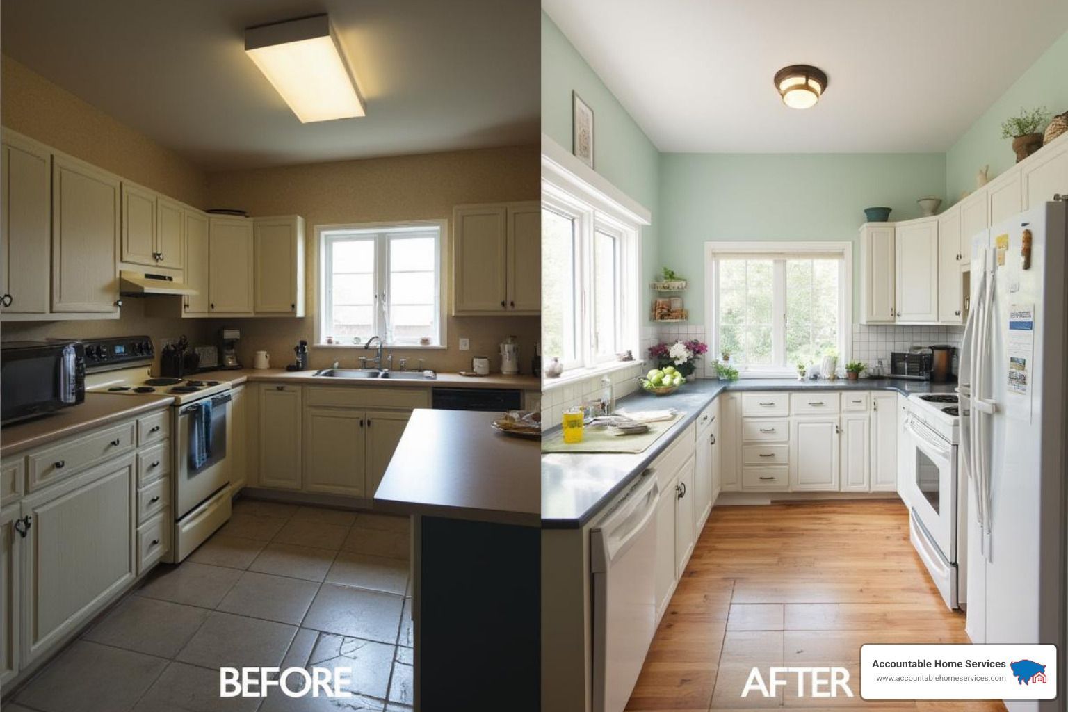 kitchen remodel before after - kitchen remodel before after