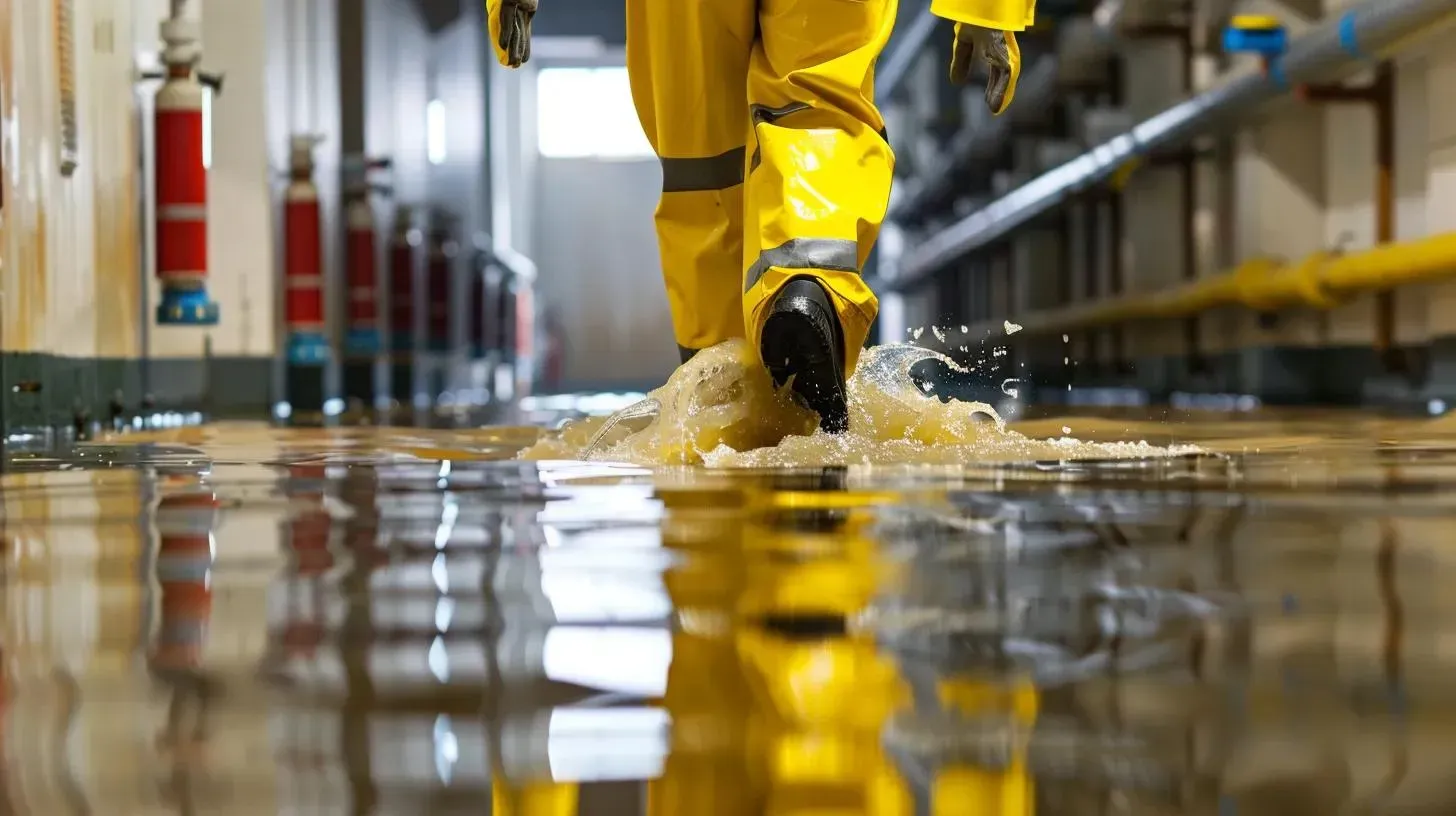 sewage cleanup inspection