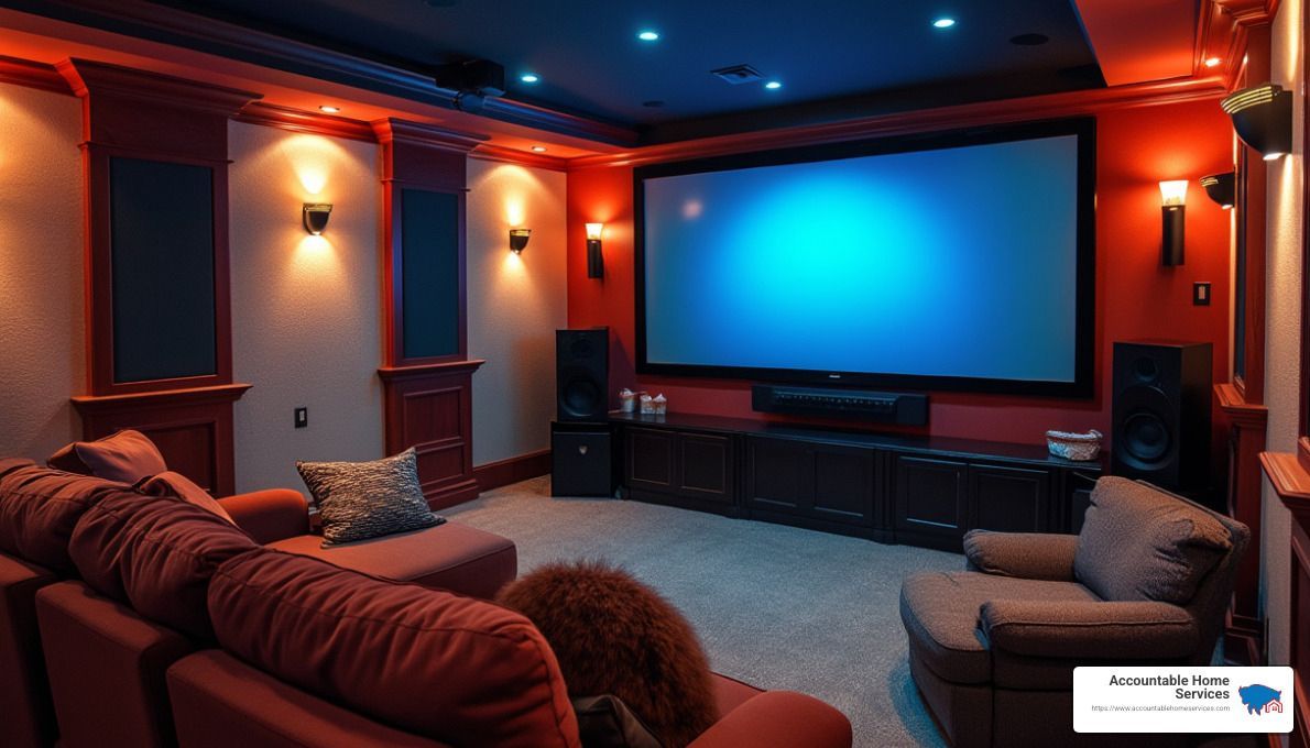 Home Theater Basement - Basement home theater setup