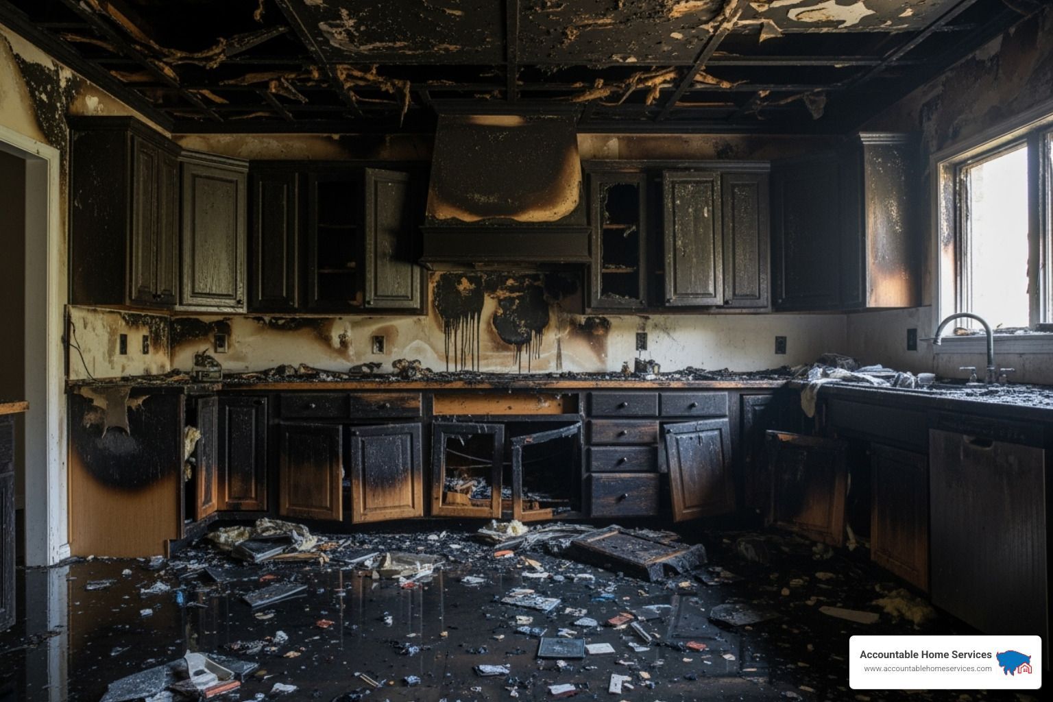kitchen fire damage repair - kitchen fire damage repair