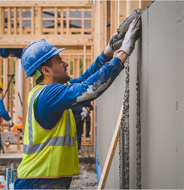 A kitchen with wooden cabinets and stainless steel appliances