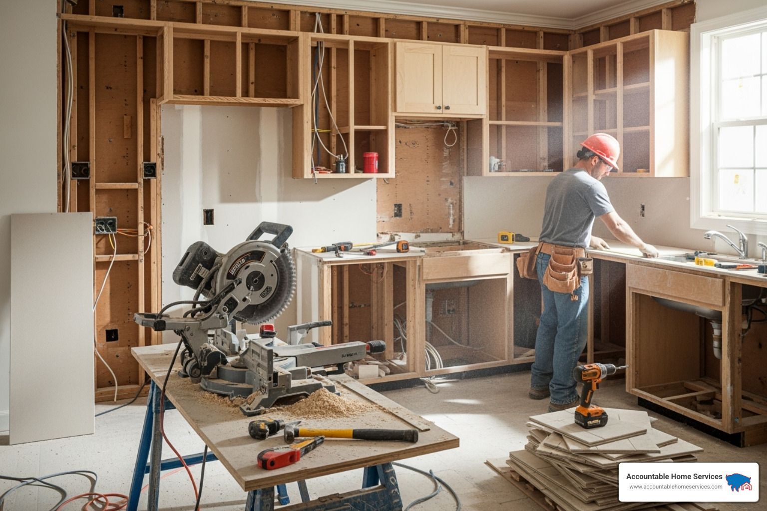 Kitchen remodel in progress - kitchen remodel time frame denver